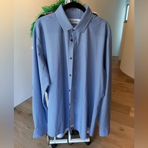 Mizzen+Main Blue XL Trim Dress Shirt
